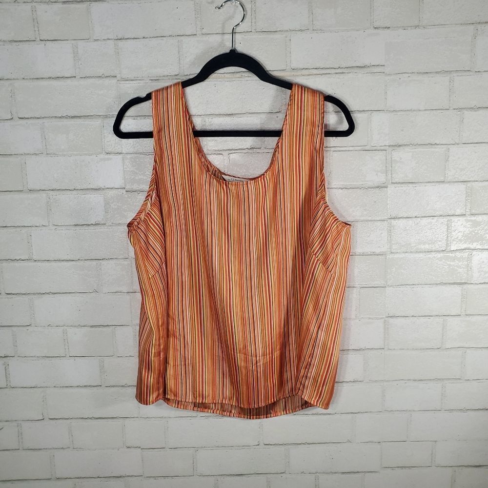 CJ Banks cute stripe‎ colorful tank